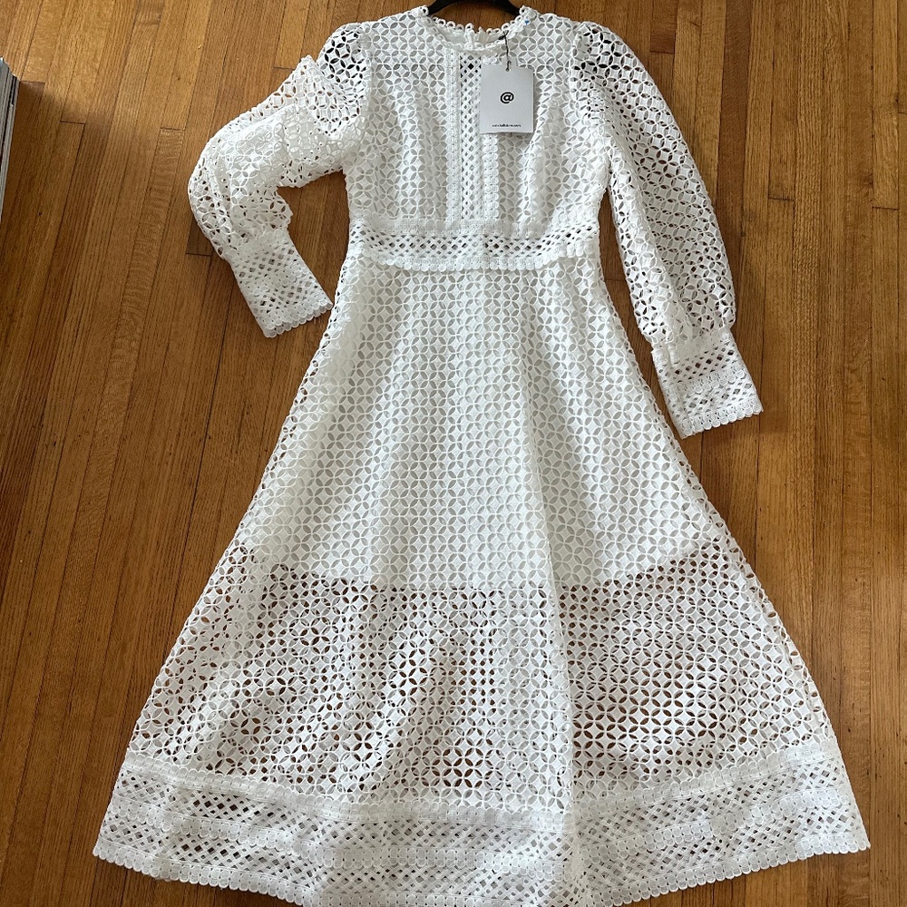 White Lacey Catchall dress / Monroe